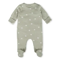 Baby Overall Langarm Krönchen, grün