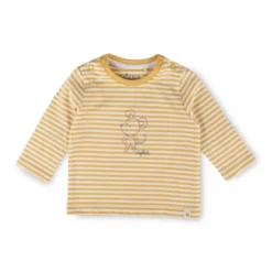 Baby Ringel Langarmshirt Mäuschen, gelb