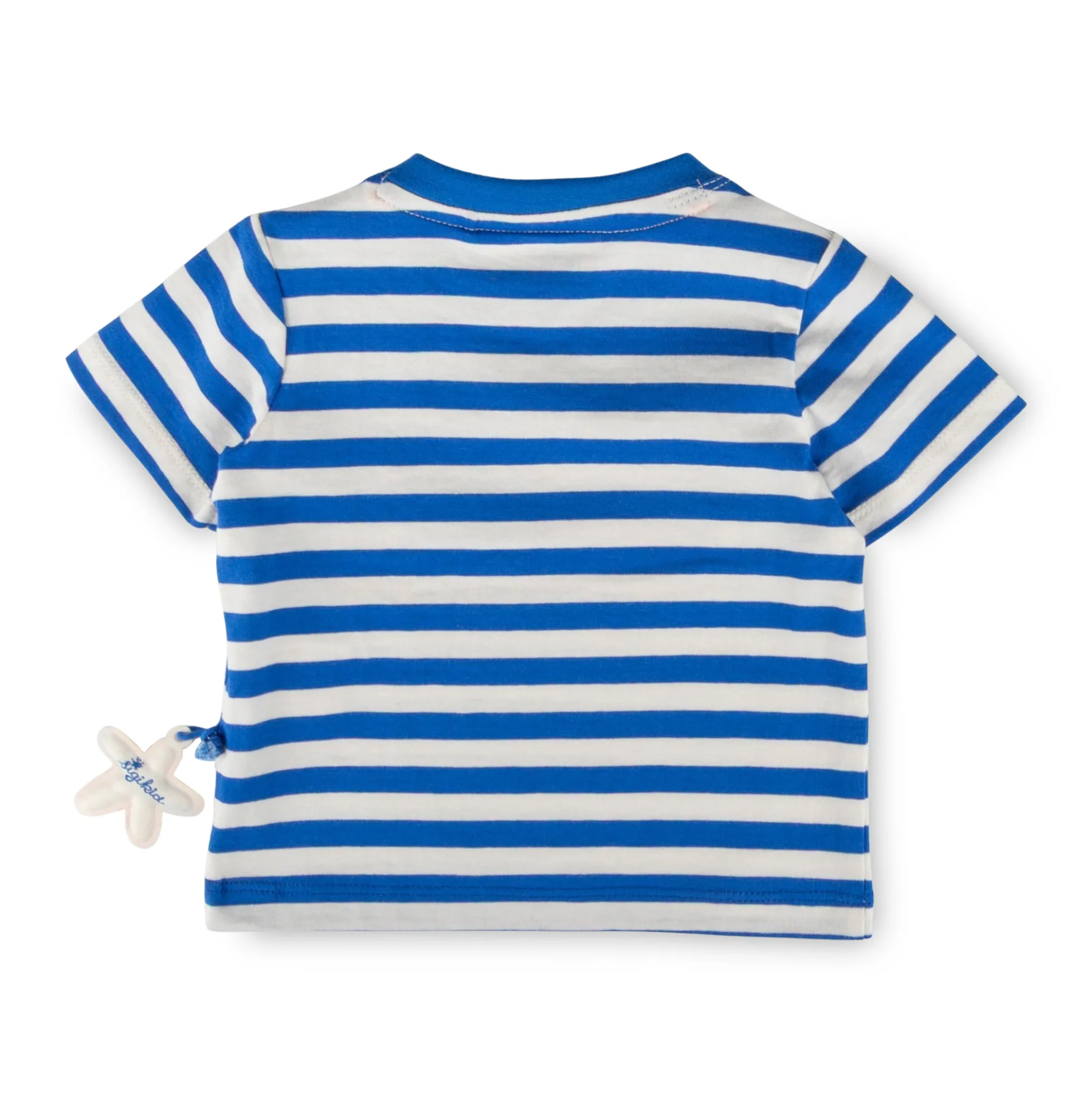Baby Ringel T-Shirt Strand, blau-weiß