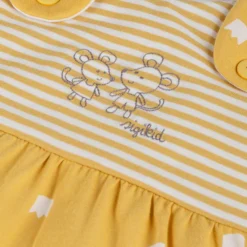 Baby Schlafsack Mäuschen wattiert, gelb
