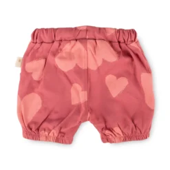 Baby Shorts mit Herzchen Print, rosarot