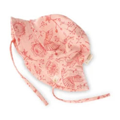 Baby Sommerhut Vögelchen Print, rosa