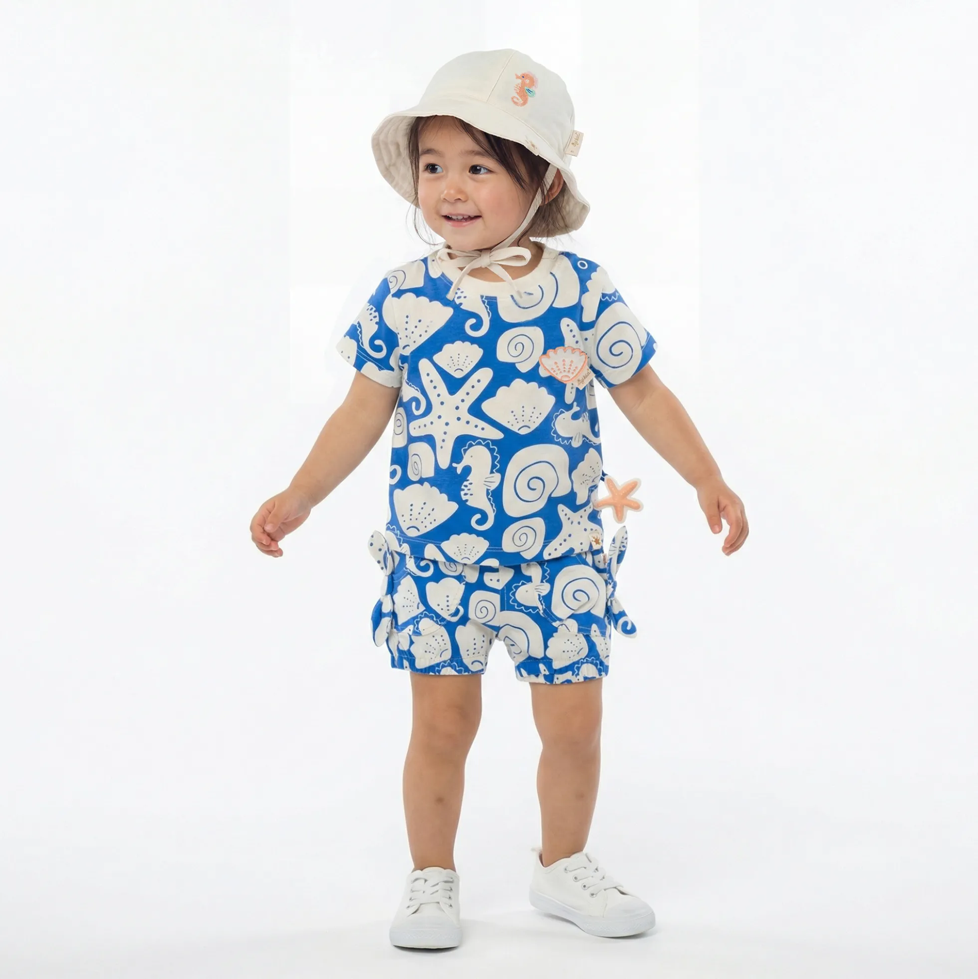 Baby Sonnenhut Seepferdchen, weiß