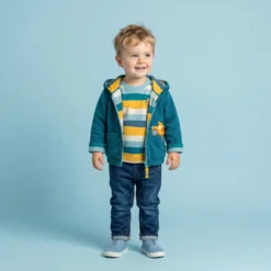 Baby Streifen T-Shirt Fahrzeuge