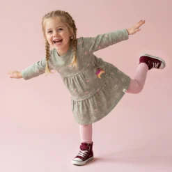 Baby Stufenkleid bedruckt, Petit Croissant