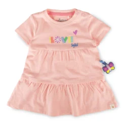 Baby Stufenkleid Love, rosa, Summer Vibes