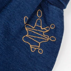 Baby Sweathose Denim Optik Klecks, dunkelblau