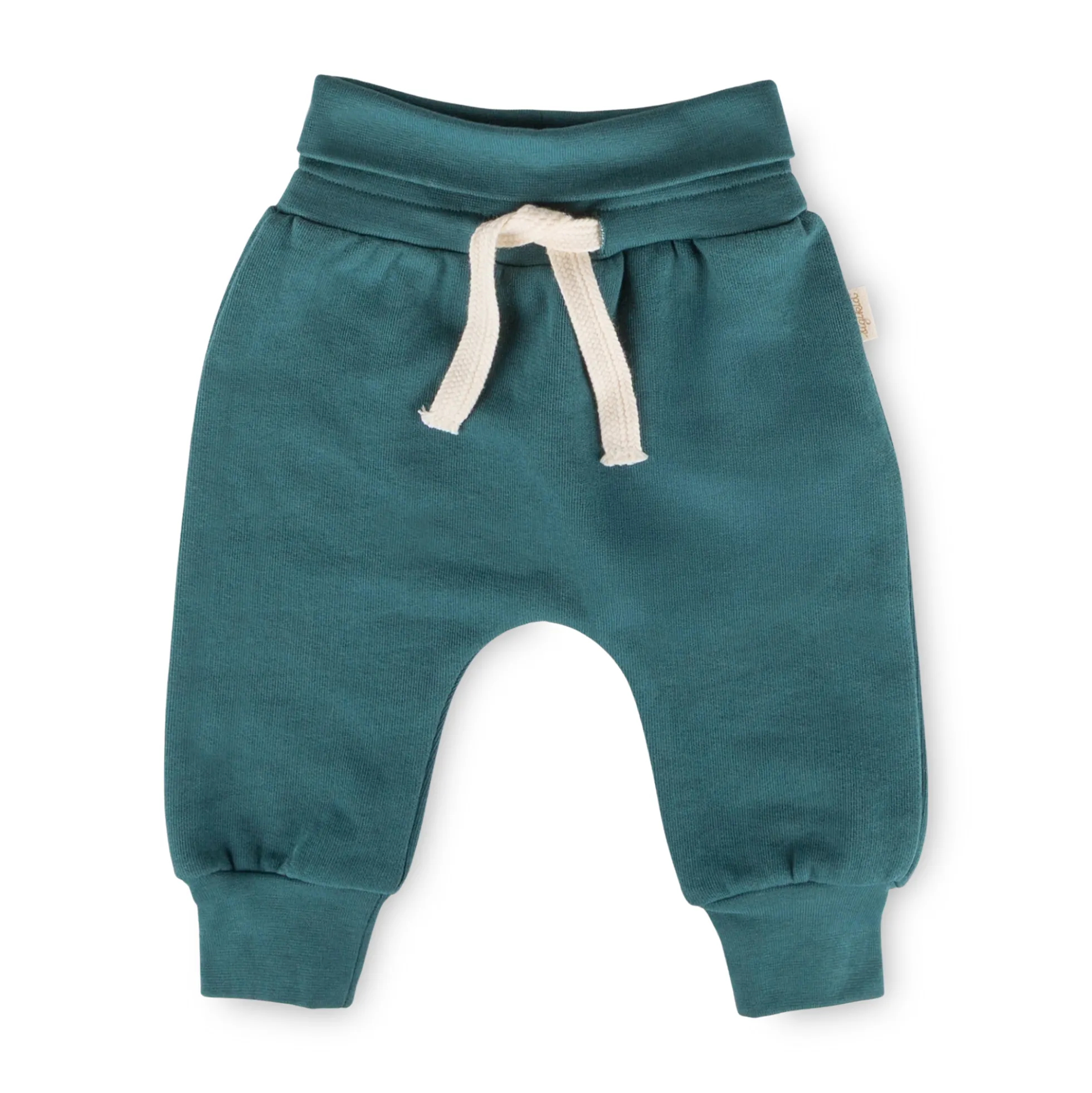 Baby Sweathose Klecks, petrolblau