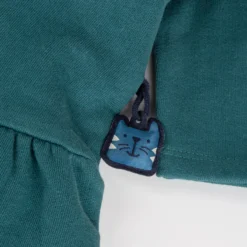 Baby Sweatkleid Meerschweinchen, petrolblau