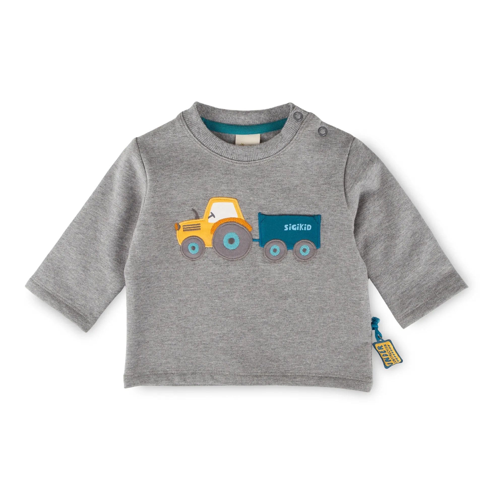 Baby Sweatshirt Fahrzeuge, grau