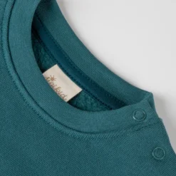 Baby Sweatshirt Fuchs, petrolblau