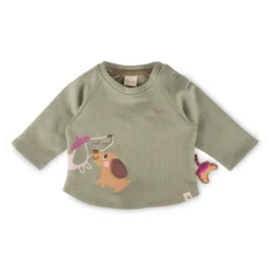 Baby Sweatshirt grün, Petit Croissant