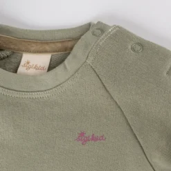 Baby Sweatshirt grün, Petit Croissant