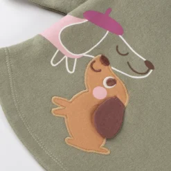 Baby Sweatshirt grün, Petit Croissant