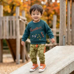 Baby Sweatshirt Roar mit Fronttasche, Dino Fun