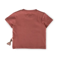 Baby T-Shirt Giraffe, rotbraun