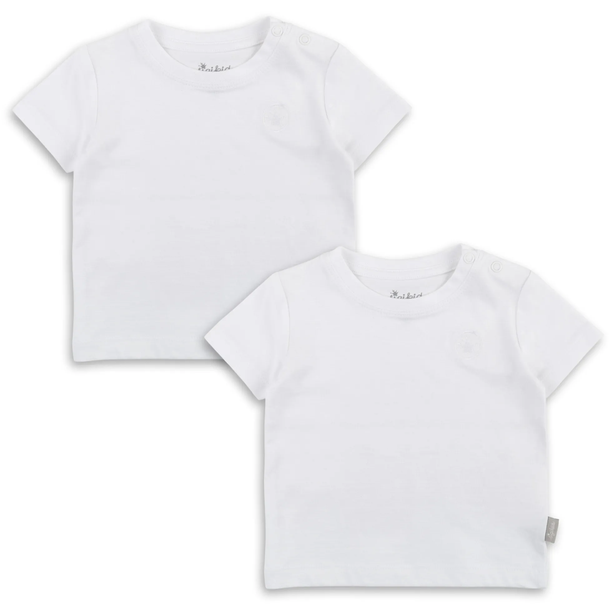 Baby T-Shirt im 2er Pack, weiß