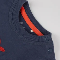 Baby T-Shirt Oktopus, blau