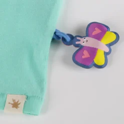 Baby T-Shirt Schmetterling, türkis, Summer Vibes