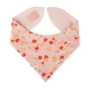 Baby Wendehalstuch Blümchen Print, rosa