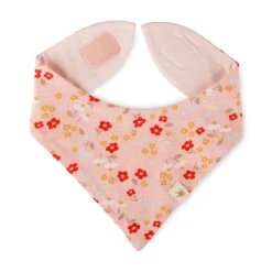Baby Wendehalstuch Blümchen Print, rosa