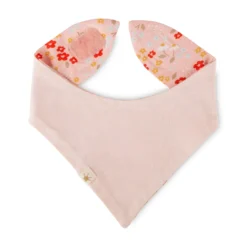 Baby Wendehalstuch Blümchen Print, rosa