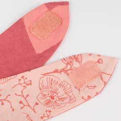 Baby Wendehalstuch Vögelchen und Herzchen Print, rosa