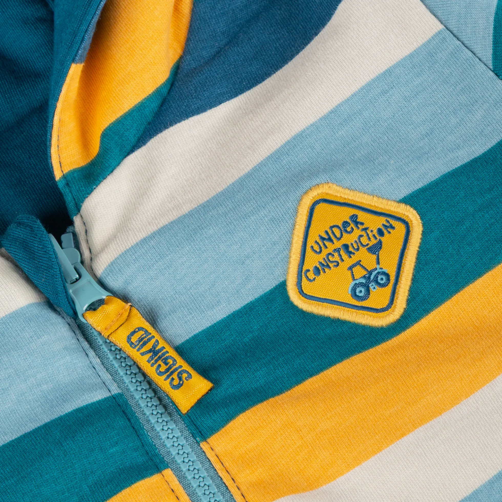 Baby Wendejacke Fahrzeuge, gestreift/uni grün