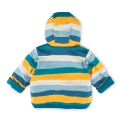 Baby Wendejacke Fahrzeuge, gestreift/uni grün