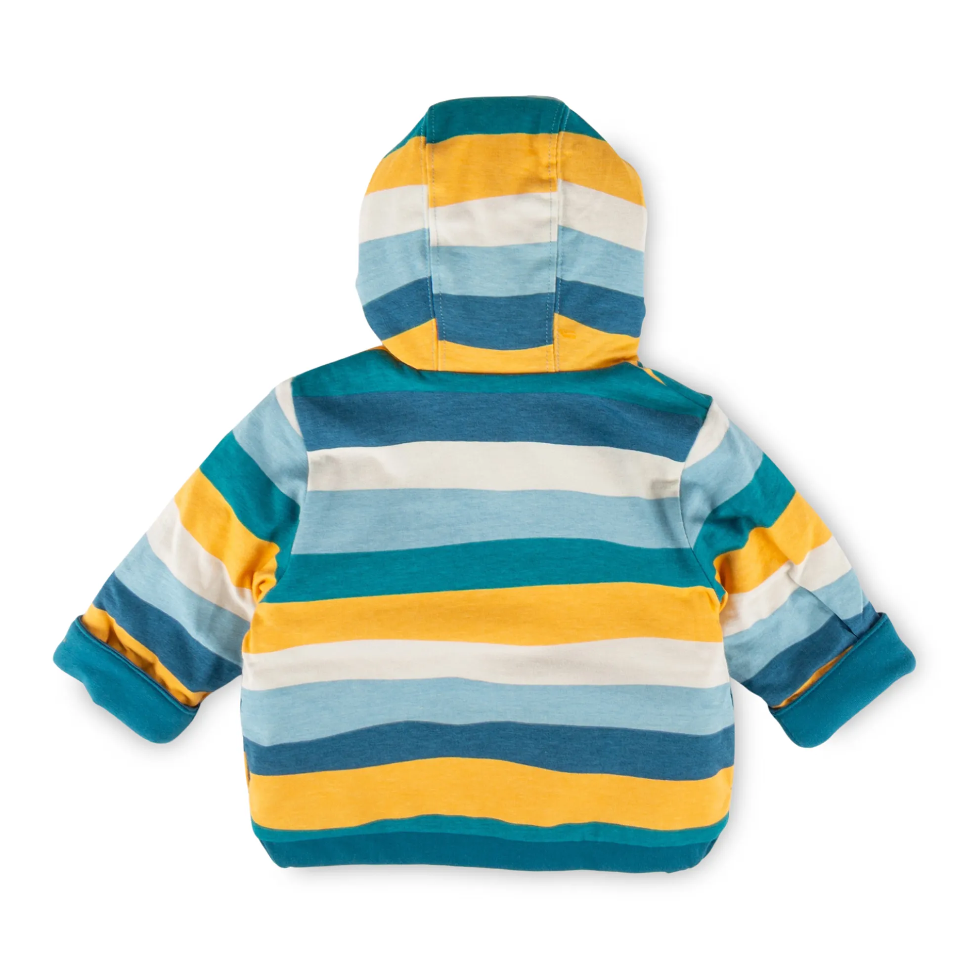 Baby Wendejacke Fahrzeuge, gestreift/uni grün