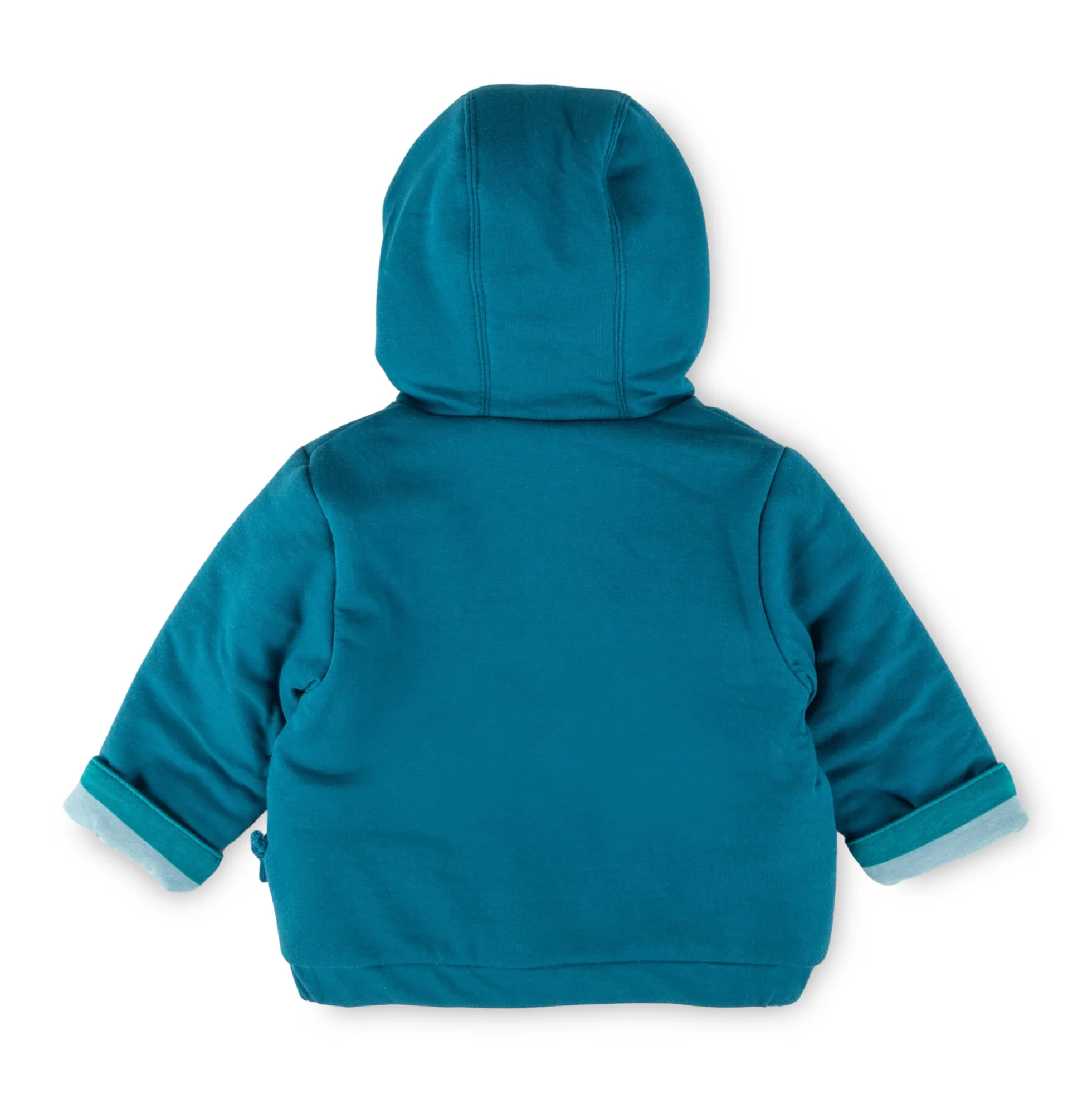 Baby Wendejacke Fahrzeuge, gestreift/uni grün