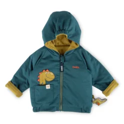 Baby Wendejacke mit Kapuze, Dino Fun