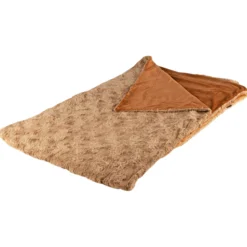 Beasts Kuscheldecke Plüsch, braun gewirbelt