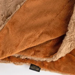 Beasts Kuscheldecke Plüsch, braun gewirbelt