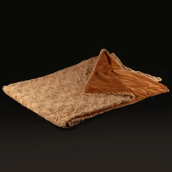 Beasts Kuscheldecke Plüsch, braun gewirbelt
