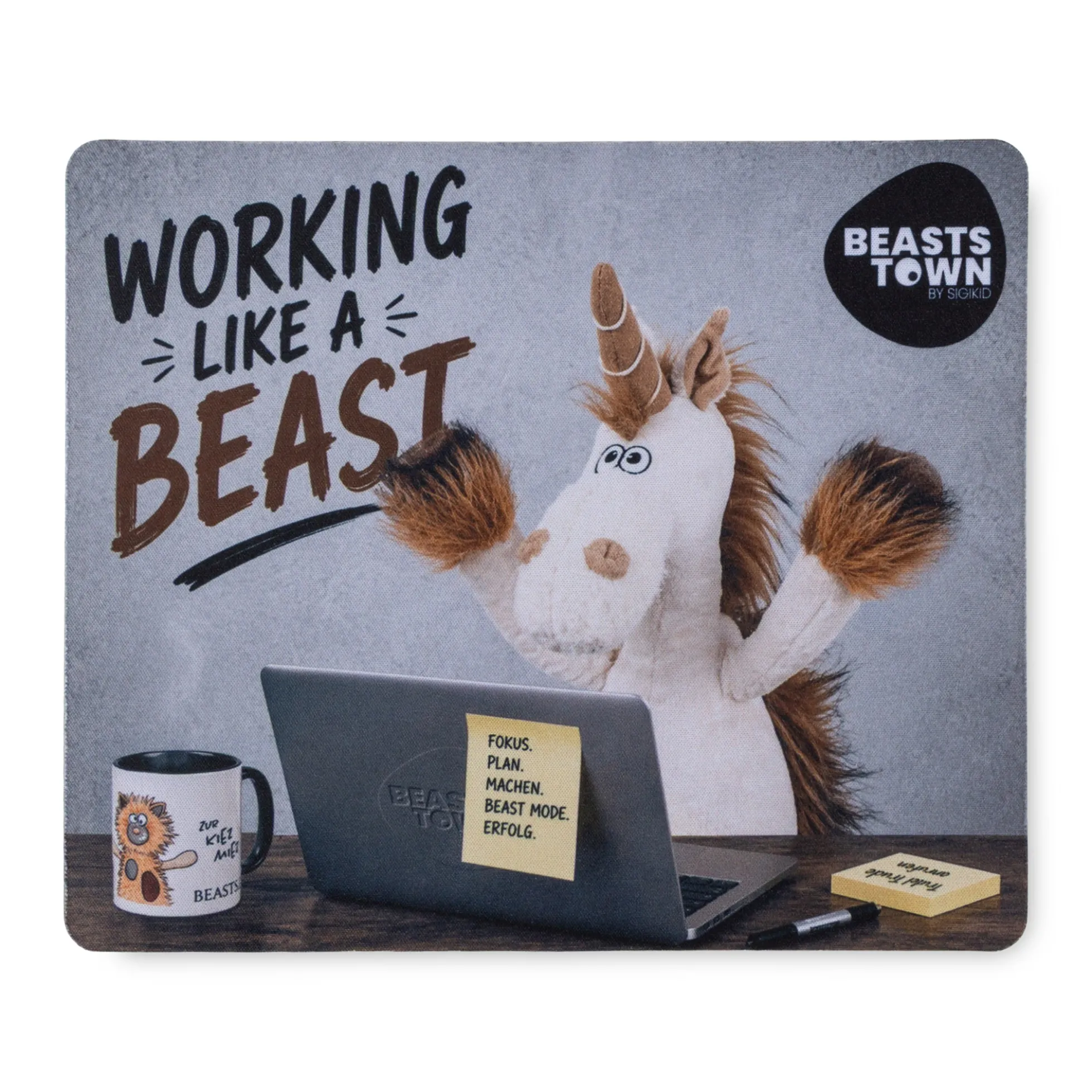 Beasts Mousepad "Working like a Beast"