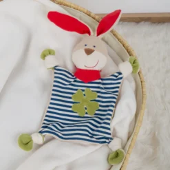 Bio Baby Schnuffeltuch Hase, Green