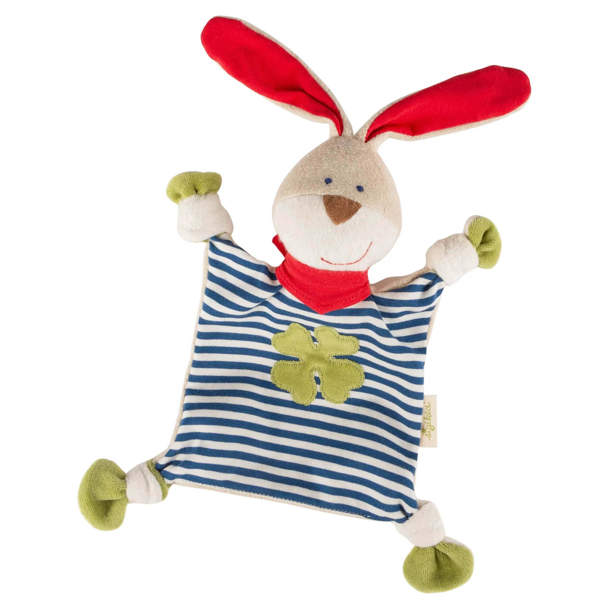 Bio Baby Schnuffeltuch Hase, Green