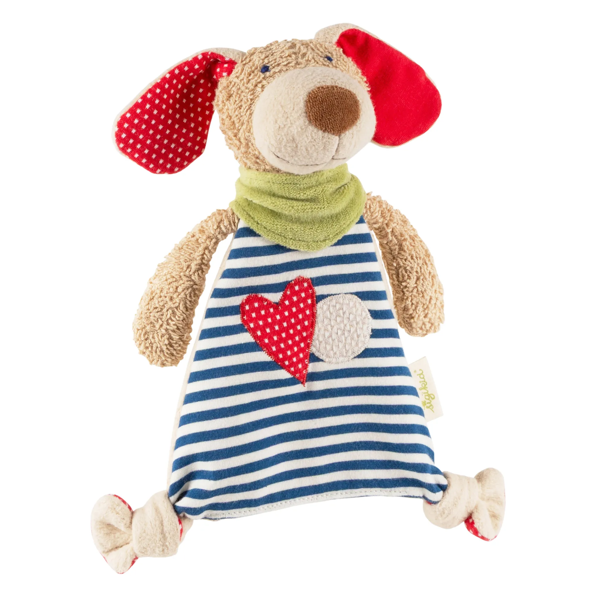 Bio Baby Schnuffeltuch Hund, Green
