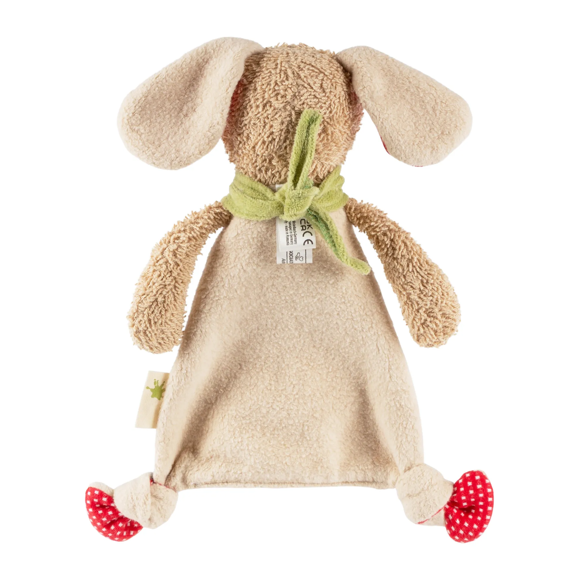 Bio Baby Schnuffeltuch Hund, Green