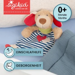 Bio Baby Schnuffeltuch Hund, Green