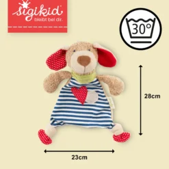 Bio Baby Schnuffeltuch Hund, Green