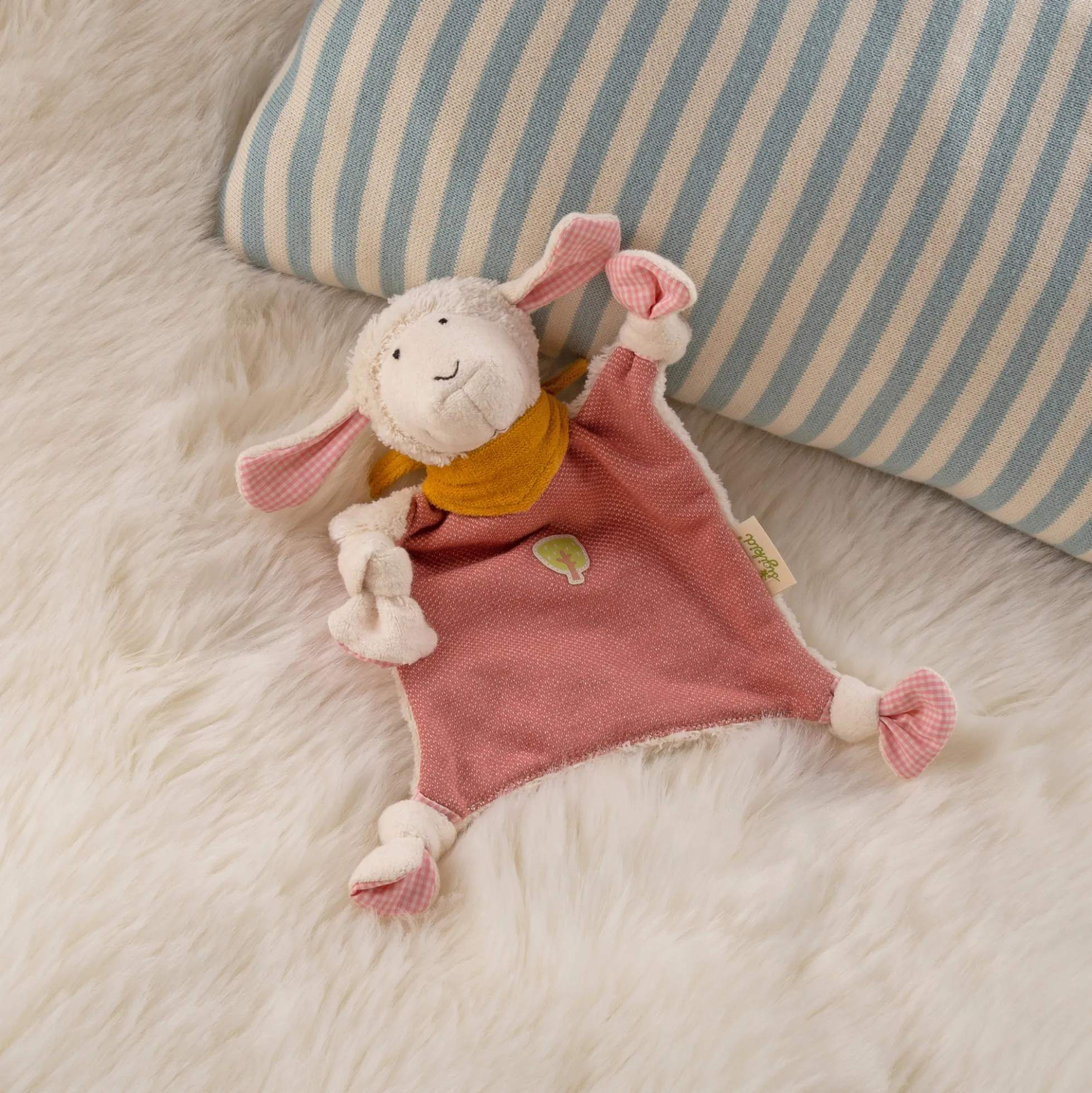 Bio Baby Schnuffeltuch Schaf, Green