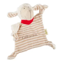 Bio Baby Schnuffeltuch Schaf mit Namen, Green