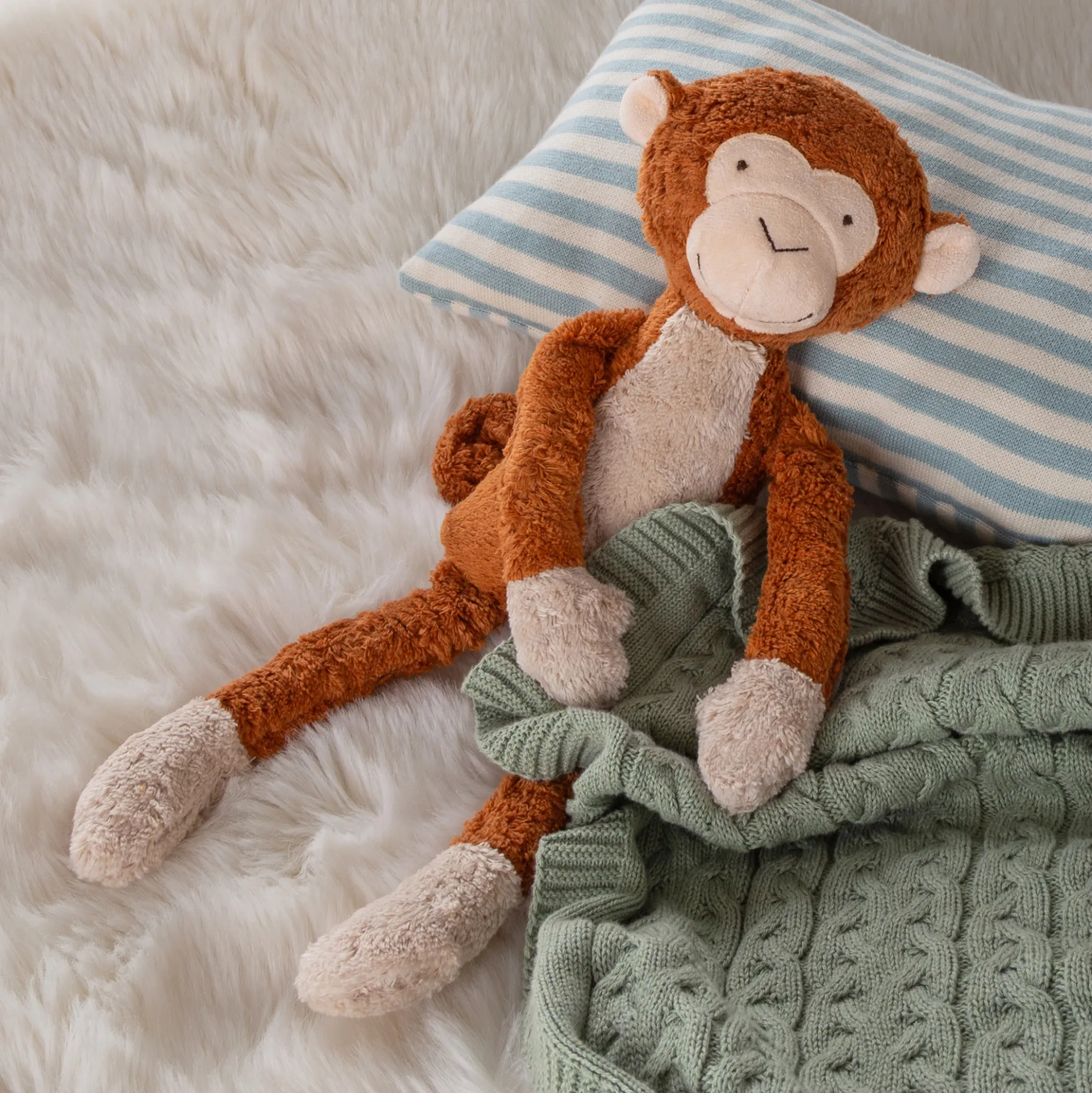 Bio Kuscheltier Affe, Green