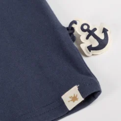 Blaues Kinder T-Shirt Segelschiff