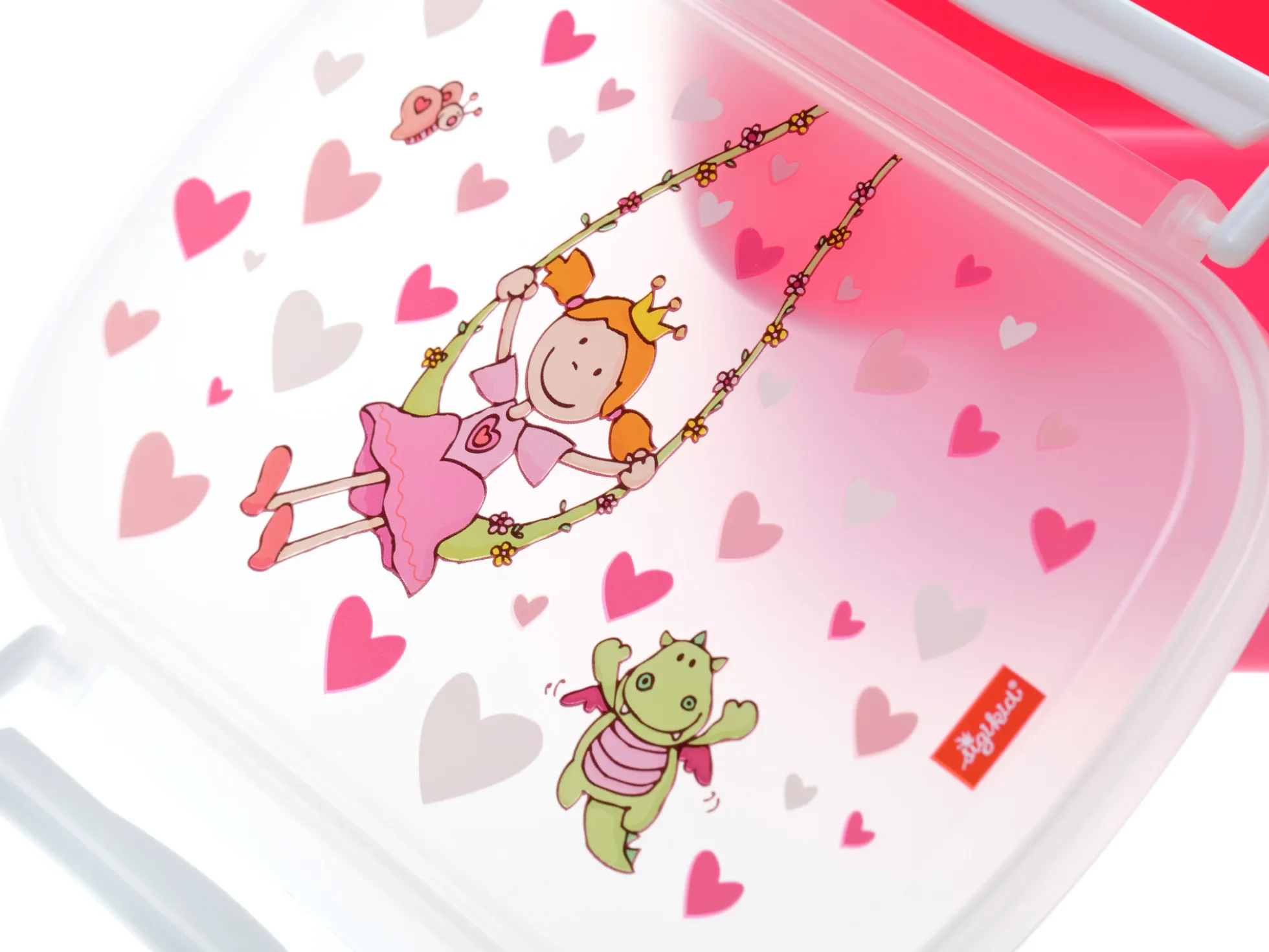 Brotzeitbox für Mädchen in rosa mit Pinky Queeny