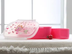 Brotzeitbox für Mädchen in rosa mit Pinky Queeny