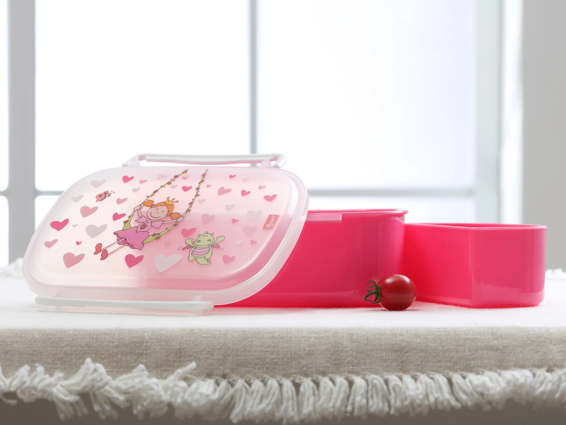 Brotzeitbox für Mädchen in rosa mit Pinky Queeny