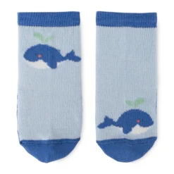 3er Baby Sockenset Wal, blau